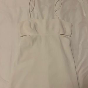 Zara White Cutout Mini Dress